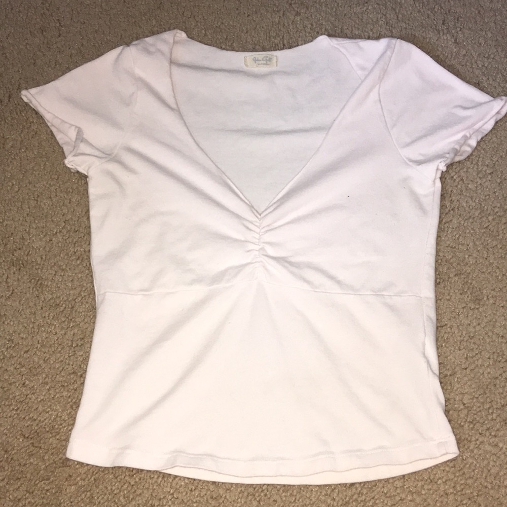 LIGHT PINK CROPPED TEE